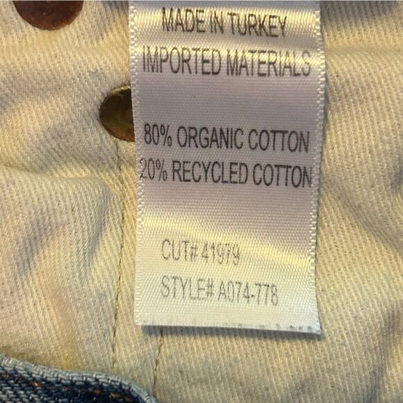 Agolde Riley Straight Leg Jeans  Lowdown Wash 25 - Picture 12 of 12